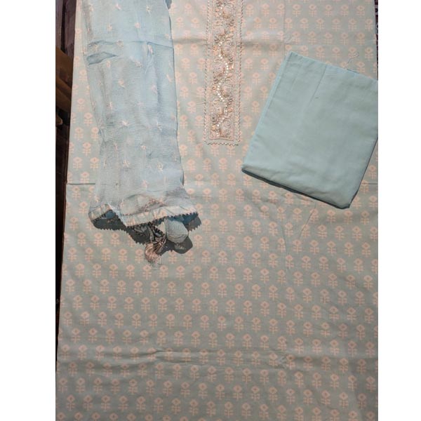 unstitched cotton salwar suit - Image 7