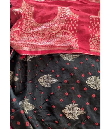 Badhani silk saree with designer blouse