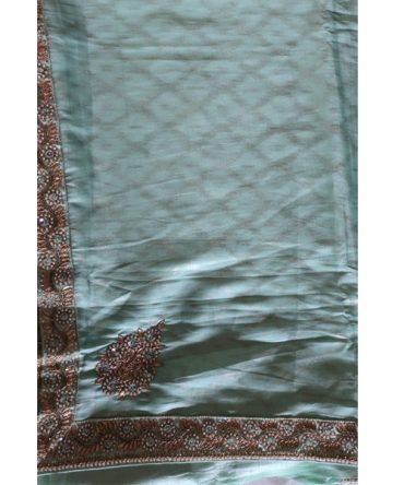 Cotton Silk Saree with Heavy Embroidery