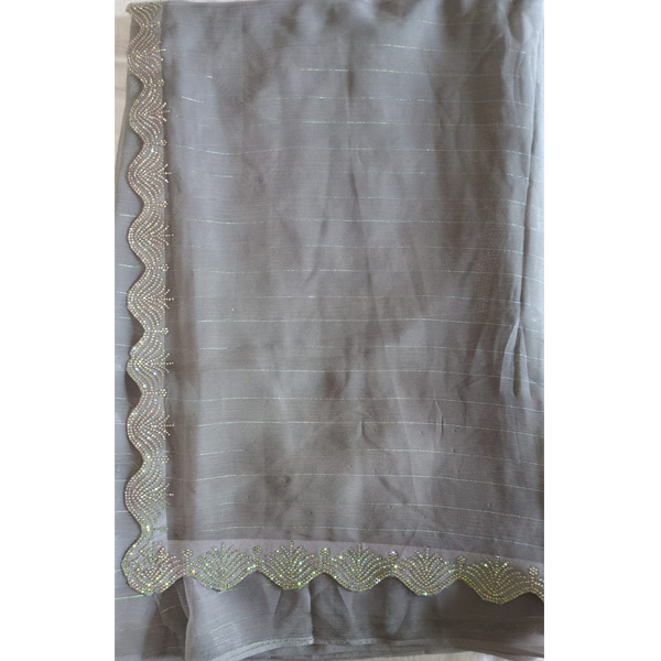 Midnight Mist Georgette Saree