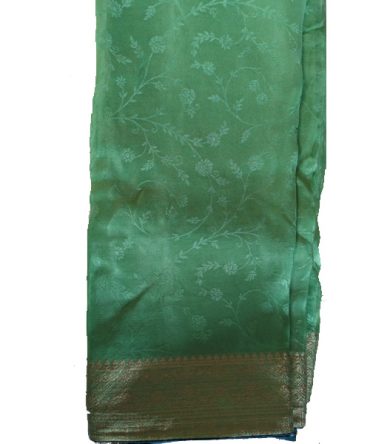 Emerald Vine Georgette Saree
