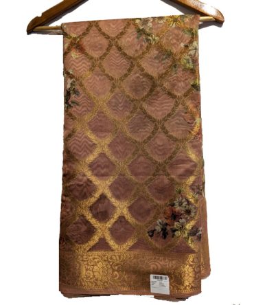 Blush Gold Woven Banarasi Look Saree