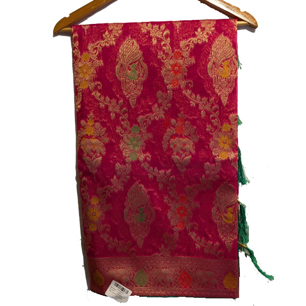 Royal Pink Banarasi Brocade Saree